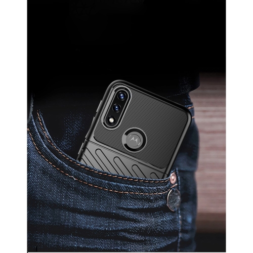 Силиконов калъф Thunder за Motorola Moto E7 Power / Moto E7i Power, Черен