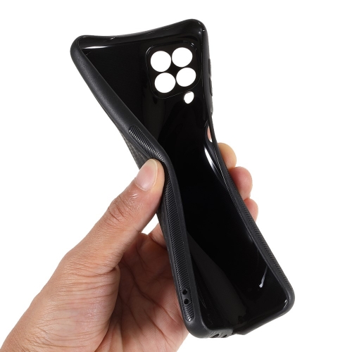 Силиконов калъф Carbon за Samsung Galaxy A22 4G, Черен