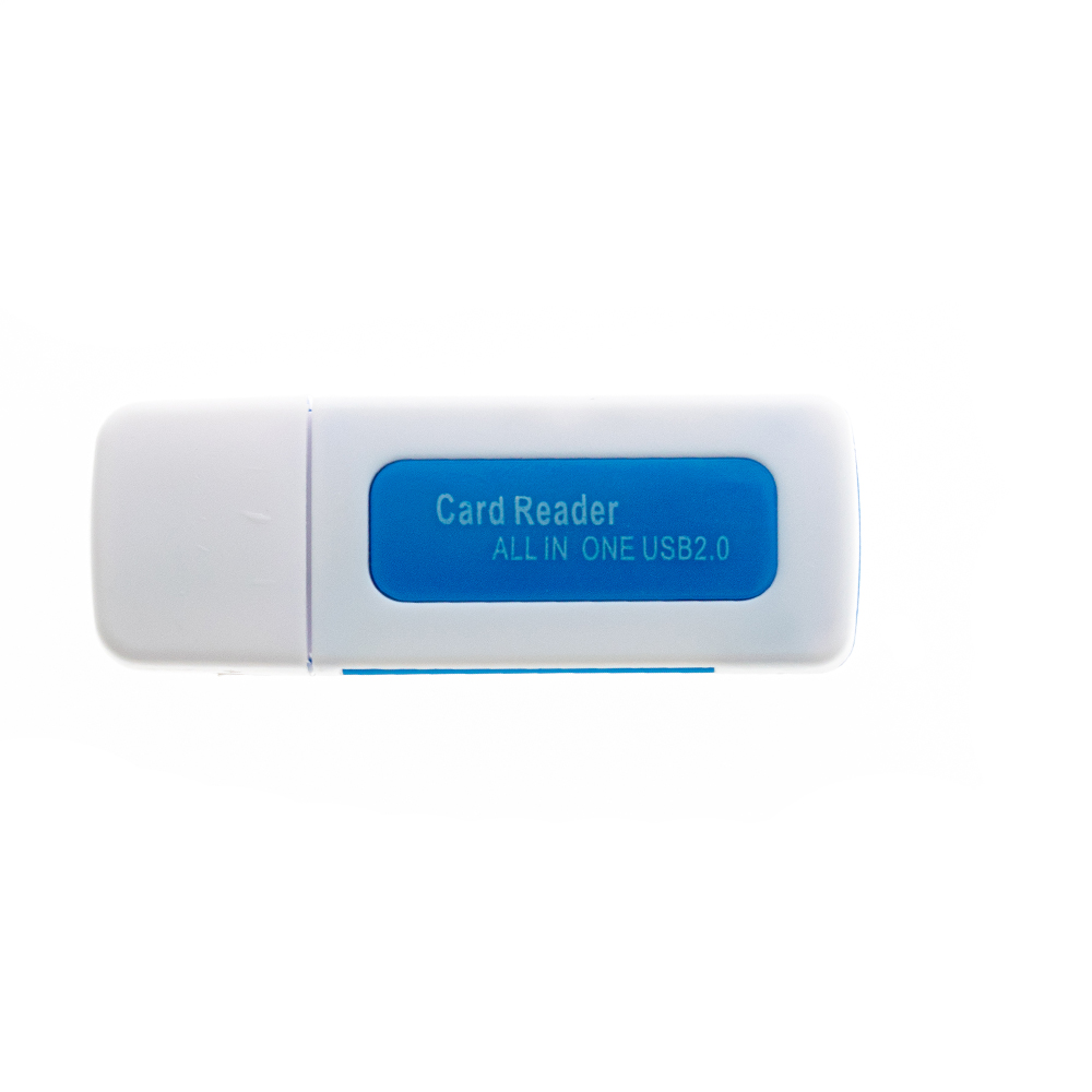 Четец за карти Titanium Blue, All in 1, USB 2.0, SD/micro SD/CF/MS/xD