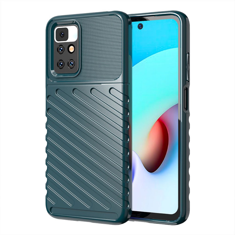 Силиконов калъф Thunder за Xiaomi Redmi 10, Зелен