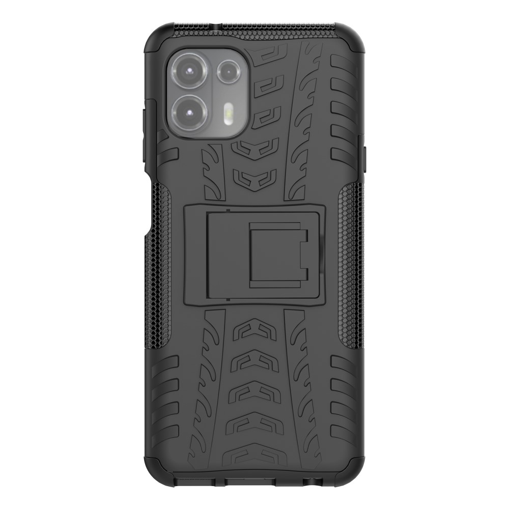 Удароустойчив Калъф с поставка Hybrid за Motorola Edge 20 Lite, Черен