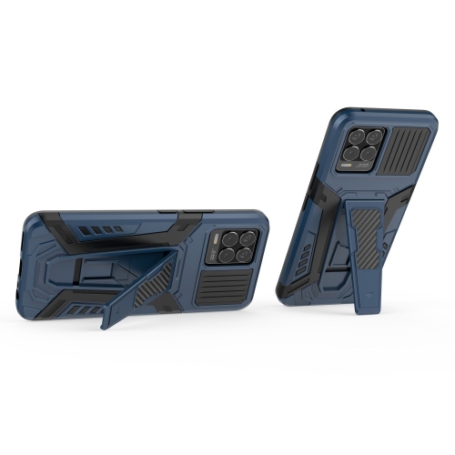 Удароустойчив калъф Kickstand за Realme 8, Син