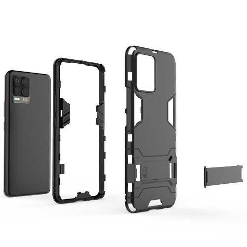Удароустойчив Калъф  Kickstand за Realme 8 4G, Черен