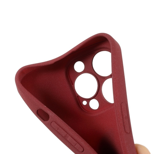 Силиконов Калъф Wear-Resistant за iPhone 13 Pro Max, Червен Мат 