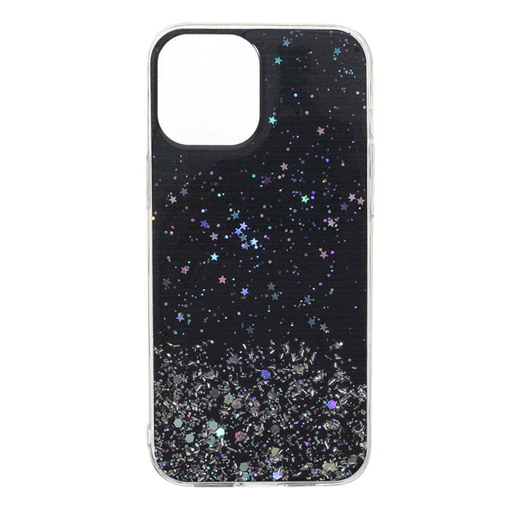 Силиконов калъф Starry Sky за iPhone 13 Pro Max, Черен 