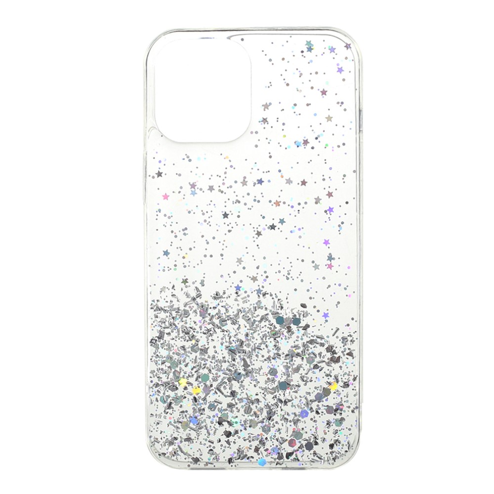 Силиконов калъф Sparkle Starry Sky за iPhone 13 Pro Max, Прозрачен