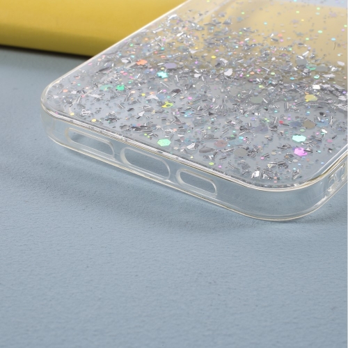 Силиконов калъф Sparkle Starry Sky за iPhone 13 Pro Max, Прозрачен