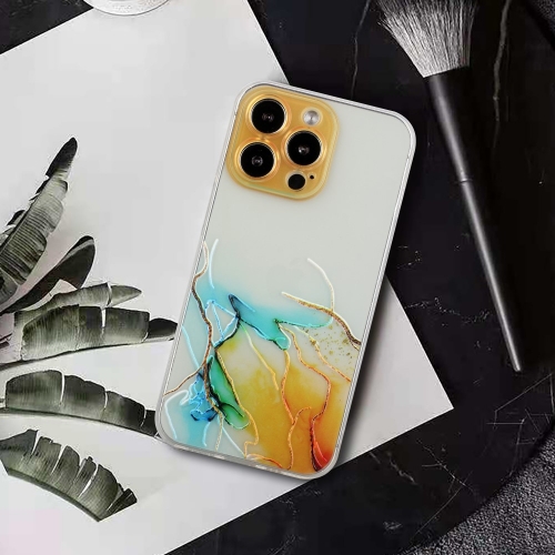 Силиконов калъф Marble за iPhone 13 Pro Max, Жълт Мрамор