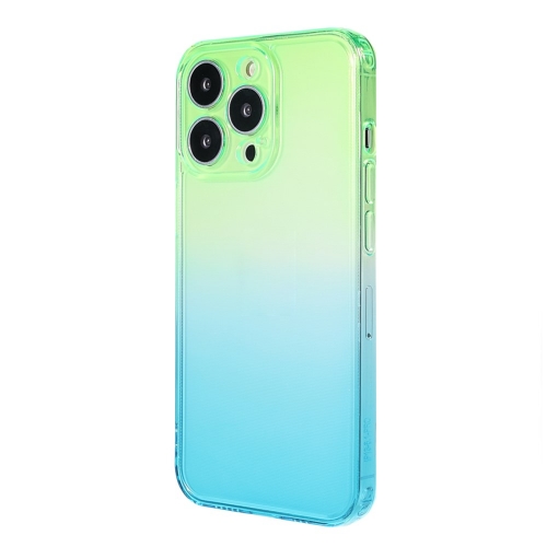 Силиконов калъф Camera Protection за iPhone 13 Pro, Зелено и Синьо