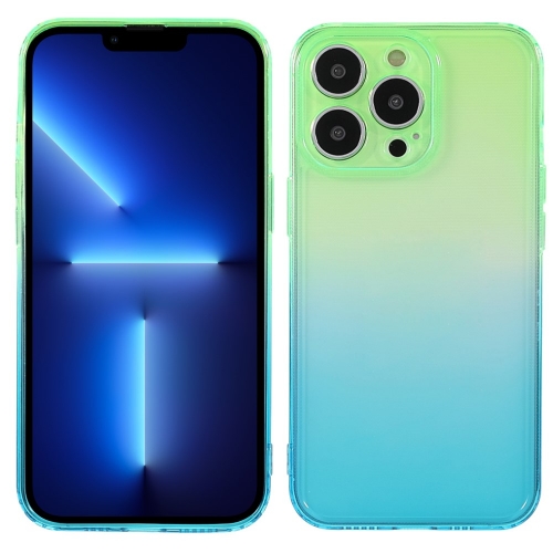 Силиконов калъф Camera Protection за iPhone 13 Pro, Зелено и Синьо