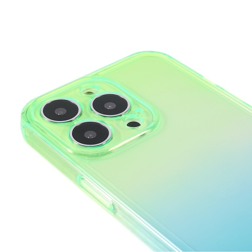 Силиконов калъф Camera Protection за iPhone 13 Pro, Зелено и Синьо