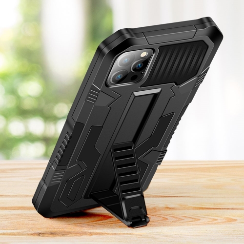 Удароустойчив Калъф Warrior  Kickstand за iPhone 13 Pro, Черен