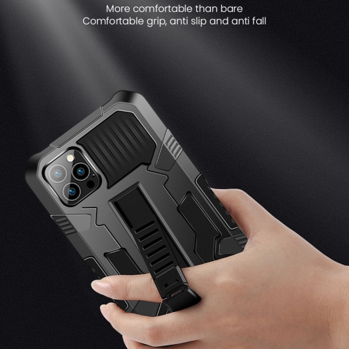 Удароустойчив Калъф Warrior  Kickstand за iPhone 13 Pro, Черен