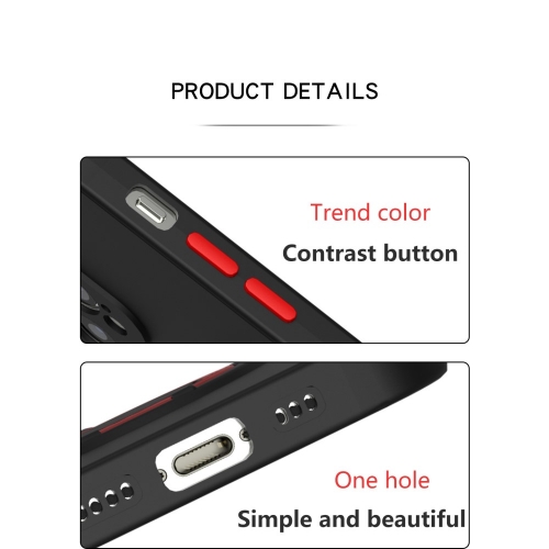 Силиконов калъф Ring Kickstand за iPhone 13 Pro, Черен