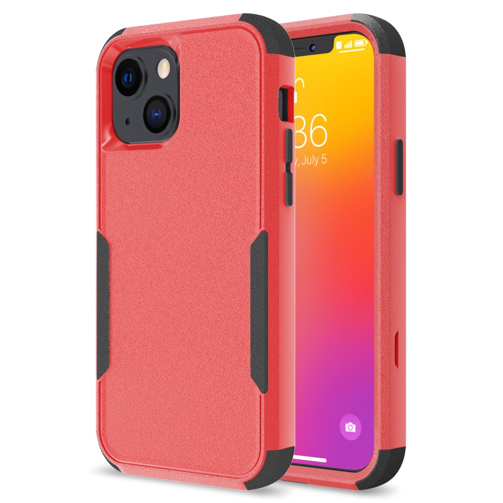 Удароустойчив калъф Shock-Proof за iPhone 13 mini, Червено и Черно