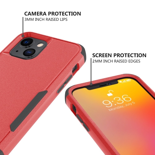 Удароустойчив калъф Shock-Proof за iPhone 13 mini, Червено и Черно