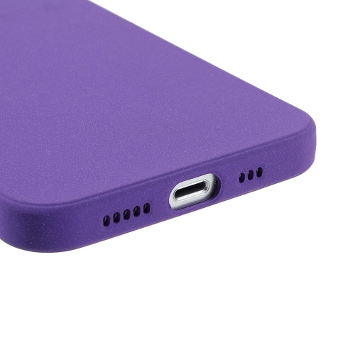Матиран Силиконов Калъф Matte Wear-Resistant за iPhone 13 mini, Лилав