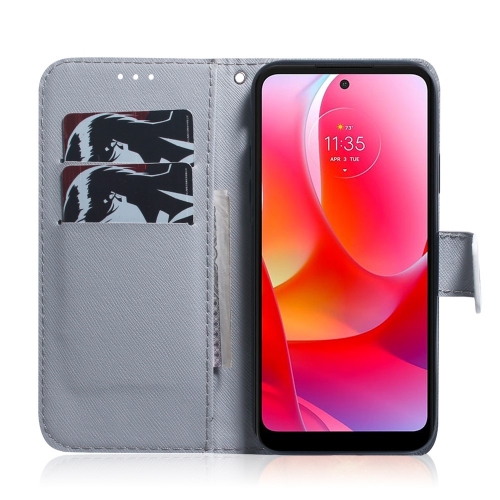 Калъф Тефтер за Motorola Moto G31/G41, Вълк