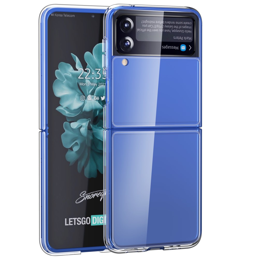 Пластмасов калъф за Samsung Galaxy Z Flip 3, Прозрачен