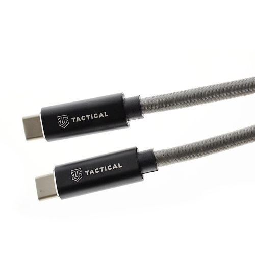 USB Кабел Tactical Fast Rope Kevlar USB-C към USB-C 100W 20V, 5A, 1m, Сив