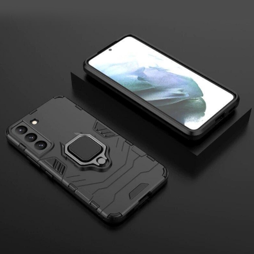 Удароустойчив Калъф Ring Holder за Samsung Galaxy S22 Plus, Черен