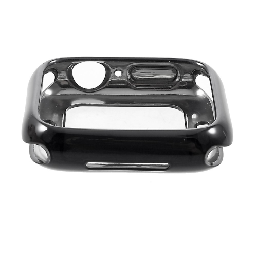 Силиконов бъмпер Electroplated за часовник Apple Watch Series 4 40mm, Черен