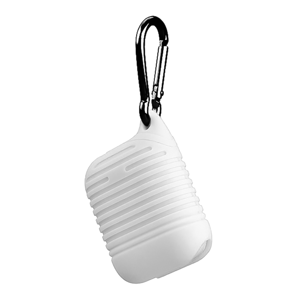 Силиконов калъф за слушалки Airpods Type 2, Бял