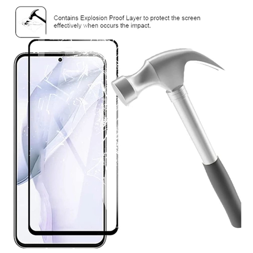 Стъклен протектор 5D Full Glue за Huawei P50 Pro, Черен