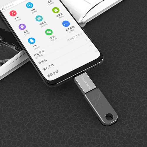 Адаптер Borofone BV2 OTG - USB to Micro USB, Сребрист