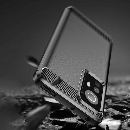 Силиконов Калъф Carbon Fibre Brushed за Xiaomi 12 / 12X, Черен