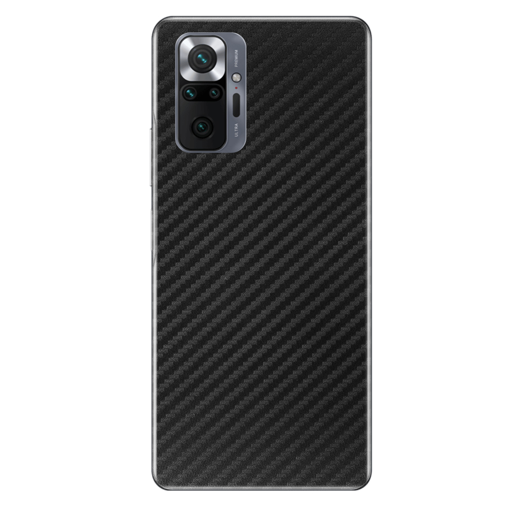 Фолио Протектор за гърба на Xiaomi Redmi Note 10 Pro, Черен карбон