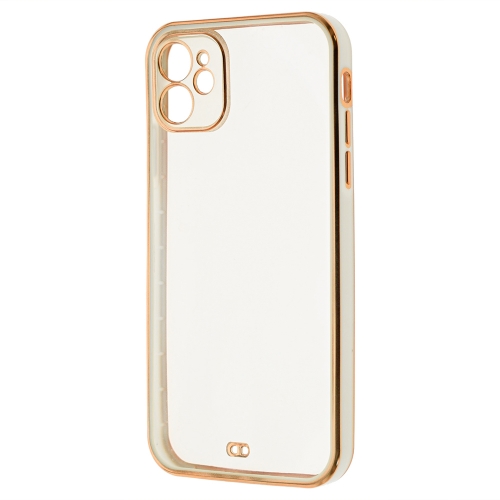 Силиконов калъф Luxury за iPhone 12, Бял
