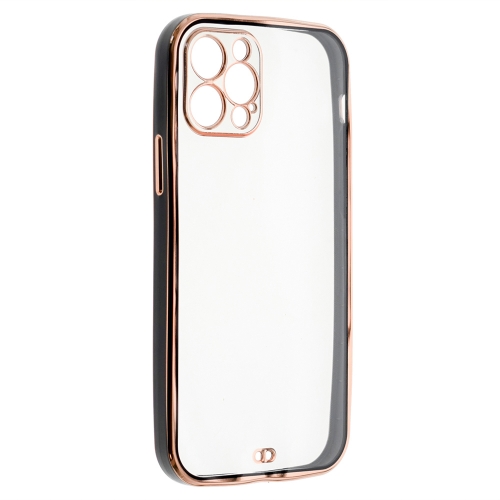 Силиконов калъф Luxury за iPhone 12 Pro, Черен
