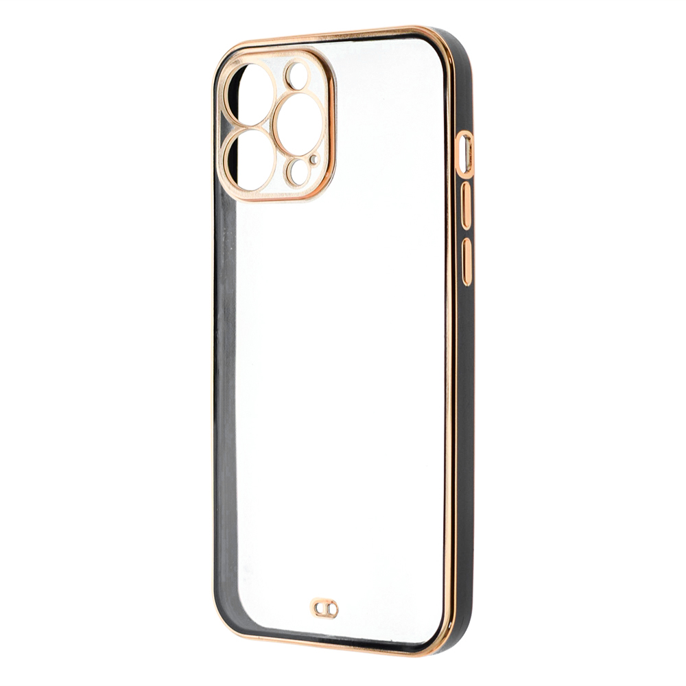 Силиконов калъф Luxury за iPhone 13 Pro Max, Черен
