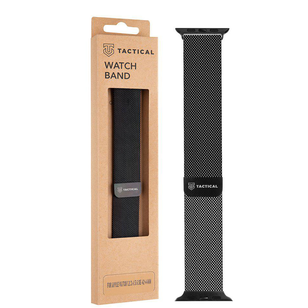 Метална каишка Tactical 351 за Apple Watch 1/2/3/4/5/6/7/SE 42/44/45mm, Черен