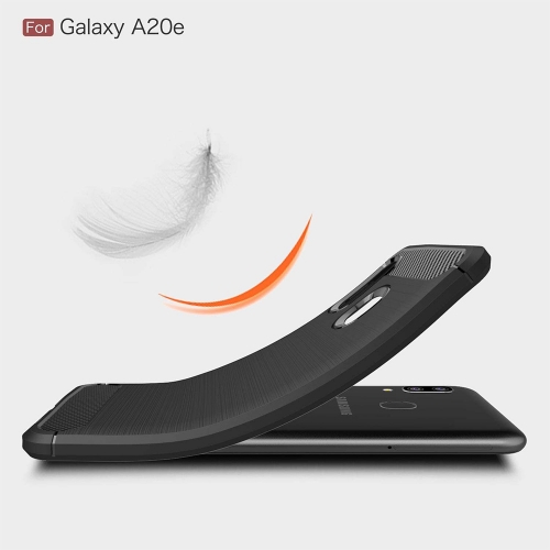 Силиконов калъф Carbon за Samsung Galaxy A20E, Черен