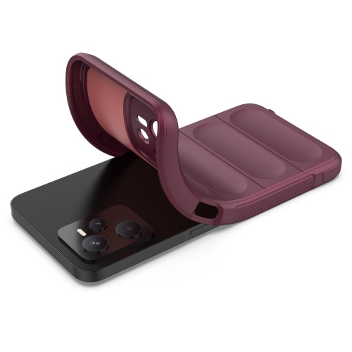 Силиконов калъф Wear-resistant за Realme C35, Тъмно червен