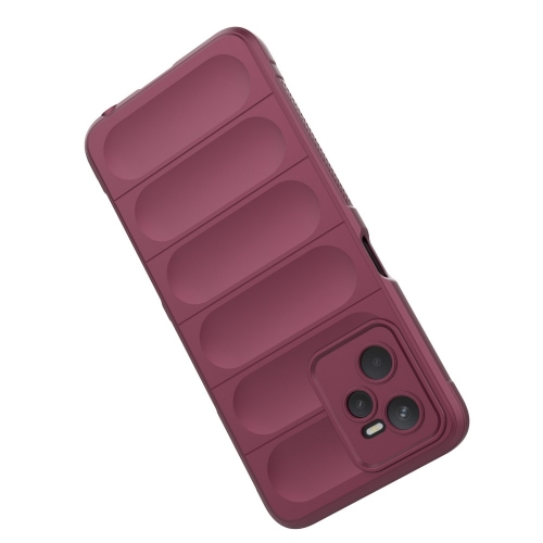 Силиконов калъф Wear-resistant за Realme C35, Тъмно червен