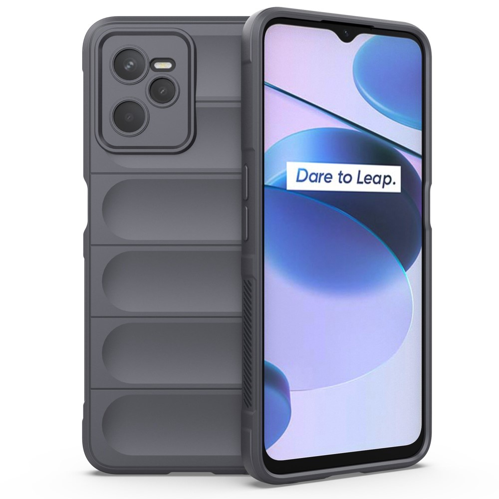 Силиконов калъф Wear-resistant за Realme C35, Тъмно сив