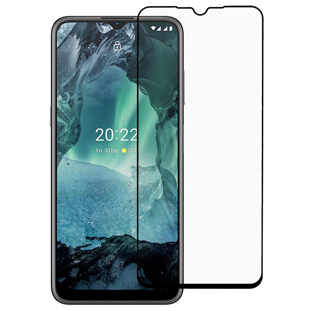Стъклен Протектор Full Glue за Nokia G11 / G21, Черен