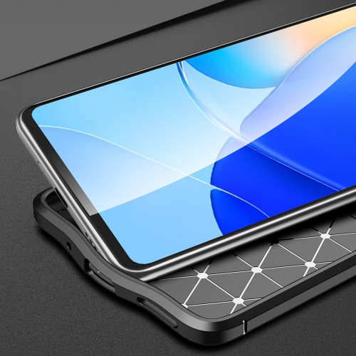 Силиконов калъф Litchi Texture за Huawei nova 9 SE/Honor 50 SE, Черен