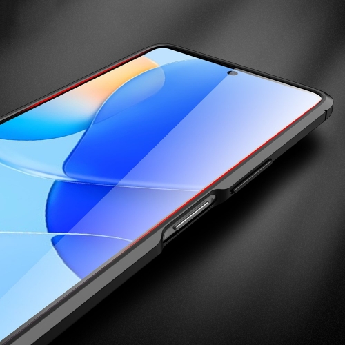 Силиконов калъф Litchi Texture за Huawei nova 9 SE/Honor 50 SE, Черен