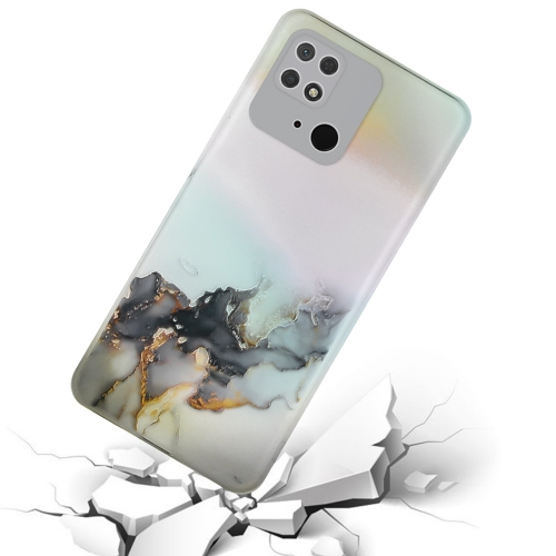 Силиконов Калъф Marble за Xiaomi Redmi 10C, Черен