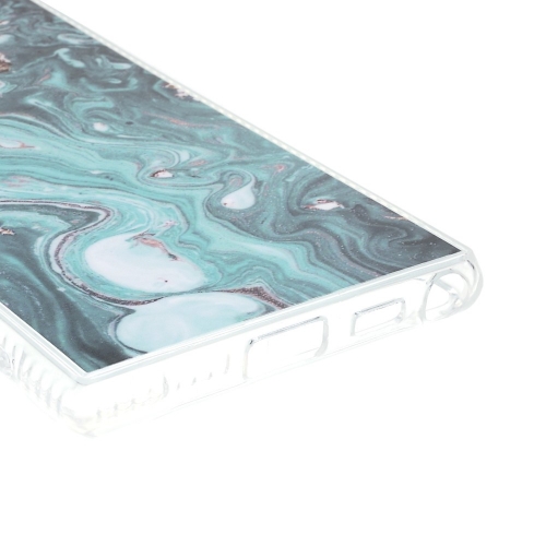 Силиконов калъф Marble за Samsung Galaxy S22 Ultra 5G, Зелен