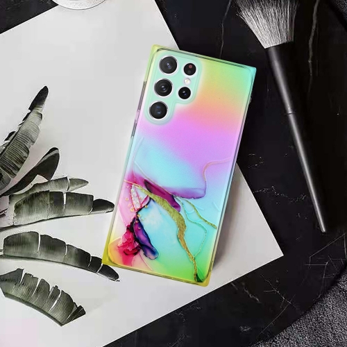 Силиконов калъф Marble за Samsung Galaxy S22 Ultra 5G, Зелен