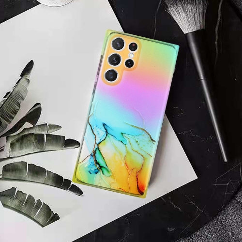 Силиконов калъф Marble за Samsung Galaxy S22 Ultra 5G, Жълт