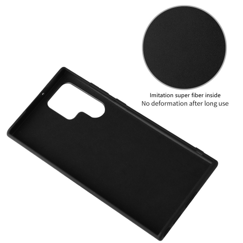 Удароустойчив калъф Fiber Texture за Samsung Galaxy S22 Ultra 5G, Черен