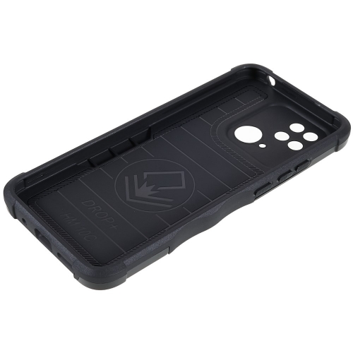 Удароустойчив калъф Kickstand Ring за Xiaomi Redmi 10C, Черен