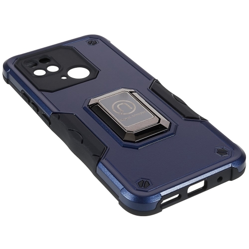 Удароустойчив калъф Kickstand Ring за Xiaomi Redmi 10C, Син