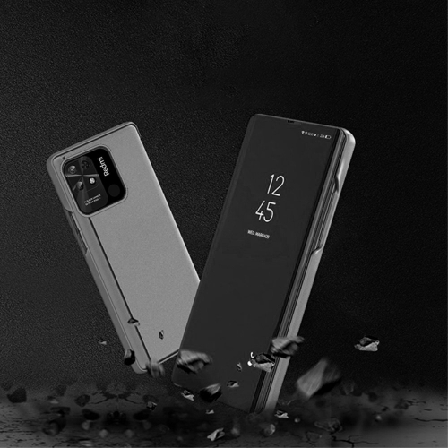 Калъф Тефтер View Window за Xiaomi Redmi 10C, Черен